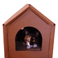 thumbnail image 2 of PetPro Deluxe Corrugated Cardboard Medium Size Indoor Cat House with Sturdy and Eco-Friendly Features, 2 of 11