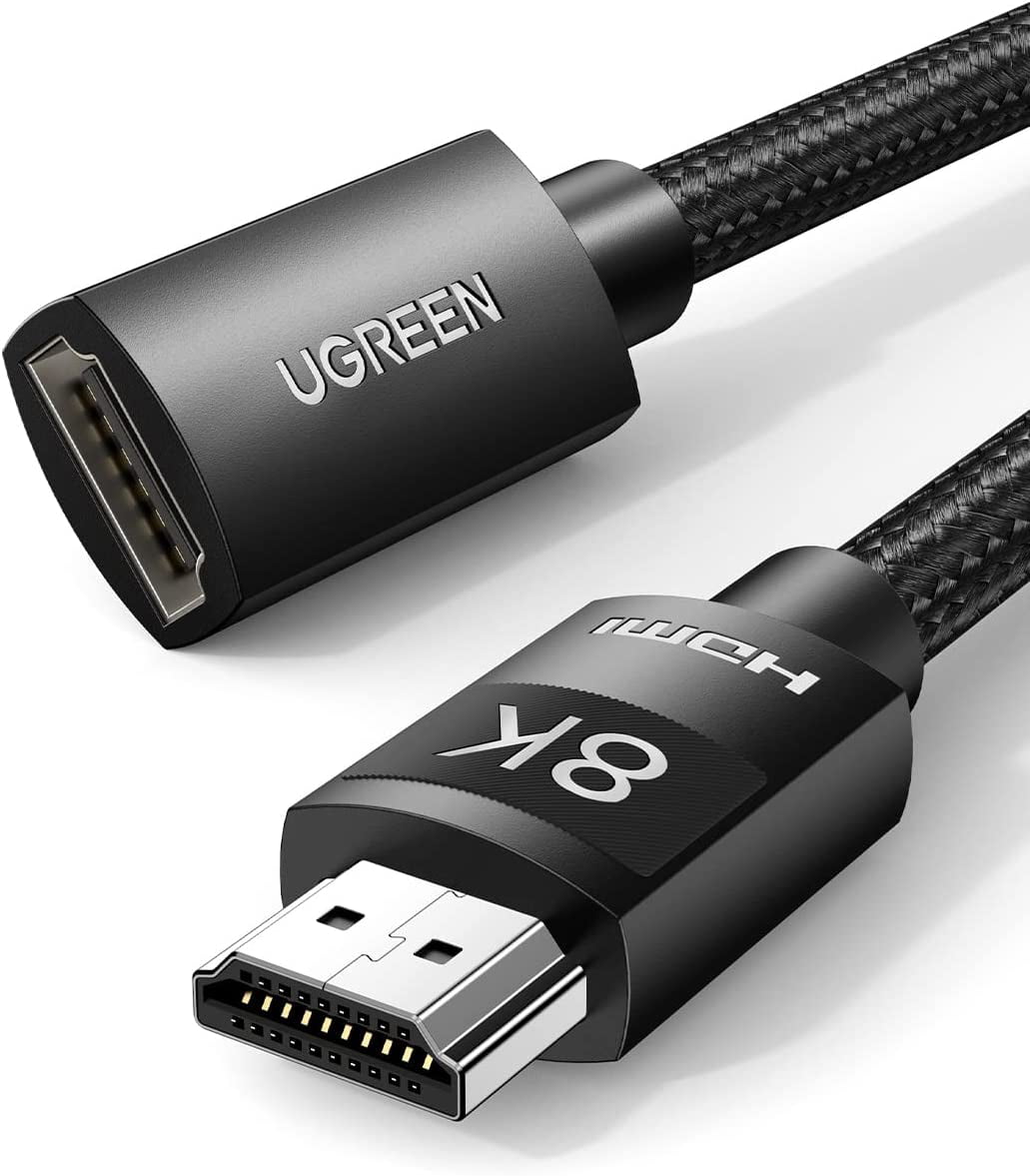 HDMI Extender, HDMI Extension Cable 8K@60Hz 4K@120Hz, 2.1 Ultra High Speed 48Gbps, HDMI Male to Female Adapter Compatible with MacBook Pro 2021/PS5/Xbox X/Roku TV/UHD TV/Blu-ray, 6.6 FT - Walmart.com