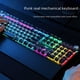 thumbnail image 1 of Teclado mecánico portátil de 104 teclas retroiluminado híbrido ciberpunk metal e-sports periféricos para juegos, 1 of 3