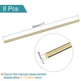 thumbnail image 2 of Uxcell 3mm Diameter 304mm Length Brass Solid Round Rod for DIY Craft 8 packs, 2 of 4