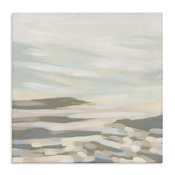 Stupell Industries Transitional Abstract Pastel Landscape Canvas Art, 17 x 17, by June Erica Vess