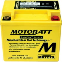 MotoBatt MBTZ7S 6.5Ah 130 CCA AGM Powersports Battery replaces YTX5L
