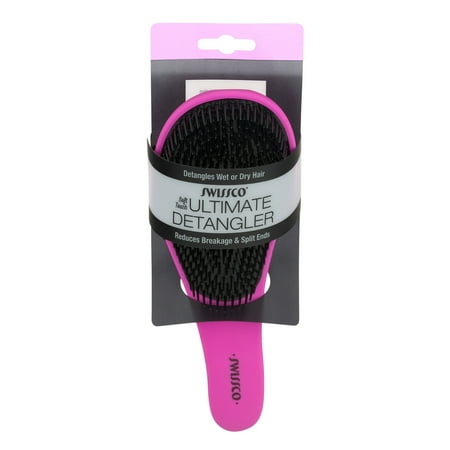 Swissco Soft Touch Ultimate Detangler Brush Pink Swissco Soft Touch Ultimate Detangler Brush Pink