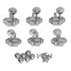 thumbnail image 1 of 6Pcs Guitar String Tuning Peg Metal Tuner Key Machine Head Set Kit for Acoustic Electric Silver, 1 of 5