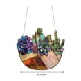 Succulent Acrylic Window Hanging Acrylic Window Hanging Art Vintage