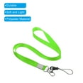 thumbnail image 4 of Uxcell Office Neck Lanyards with Swivel Hook Clip Detachable Buckle for ID Badge Keys, Fluorescent Green 10 Pack, 4 of 5