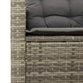 thumbnail image 6 of vidaXL Patio Chair with Cushions Gray Poly Rattan, 6 of 8