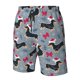 thumbnail image 4 of Balery Christmas Hat Dachshund Traje de Baño Estilo Hawaiano para Hombre, Shorts de Secado Rápido con Bolsillos-Small, 4 of 6
