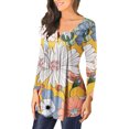 thumbnail image 3 of Camisas Para Mujer Moda Impreso Camiseta Suelta Blusa de Manga Larga Cuello Redondo Tops Casuales Odeerbi  ODB127090, 3 of 6