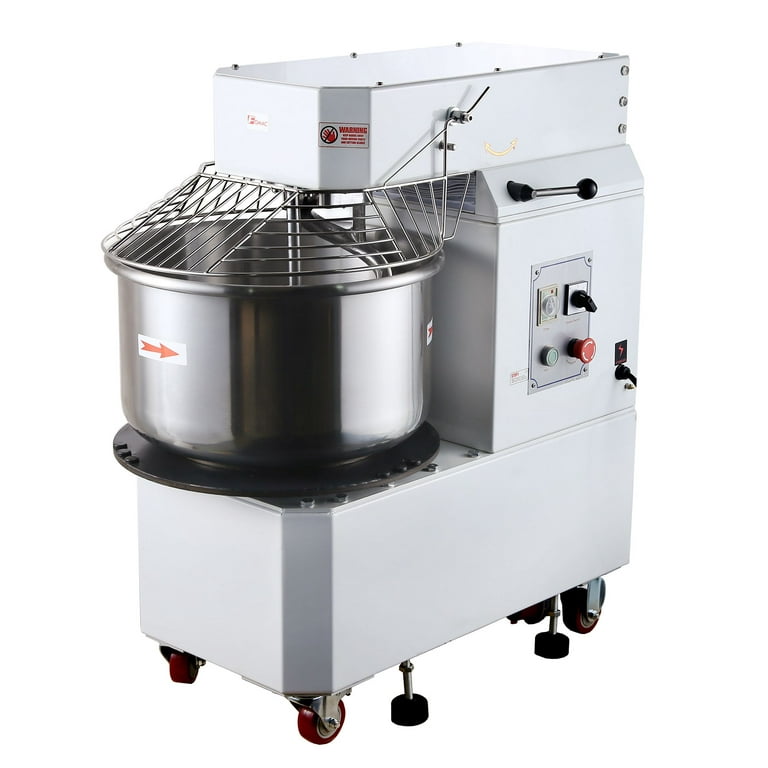 Hakka Commercial Dough Mixers 20 Quart Stainless Steel 2 Speed Rising Spiral Mixers-HTD20B (220V/60Hz,3 Phase)