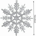 thumbnail image 2 of CoreLiving Winter Snowflake Ornaments 12-Pack, Hanging Plastic Snowflakes Decorations for Christmas Tree and Ceiling, Fake Snowflake Ornament Set for Indoor Winter Wonderland Decorating, 2 of 7