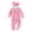 Pink, variant on Newborn Baby Girl Coming Home Outfit Ruffle Long Sleeve Footies Romper Infant Fall Bow Headband Clothes