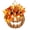 1pc, variant on Lighted Burlap Pumpkin Wreath with Remote Control, Burlap Pumpkin Halloween Wreath Farmhouse, Artificial All Wreath with Pumpkins, Berries & Autumn Leaves for Porch Home Decor