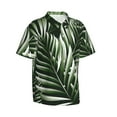 thumbnail image 2 of Disketp Hawaiian Shirts For Men,Tropical Palm Leaves1 Print Mens Casual Short Sleeve Button Down Shirts Beach Shirt, 2 of 8