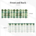 thumbnail image 3 of Drapery Wear Rod Short Curtain 54x18in Filter With Light Feature For Easy Installation Rod Free For Bedroom Kitchen Bathroom\r\n Lightseagreen Colorful Houndstooth_2, 3 of 7