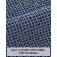 thumbnail image 4 of Alfombra de baño con forma de gofre, superabsorbente, antideslizante, azul, 60 x 90 cm, 4 of 7