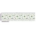 thumbnail image 2 of Ambesonne Botany Fabric by the Yard Upholstery, Various Leaves, 2 Yards, Peacock Green White, 2 of 4