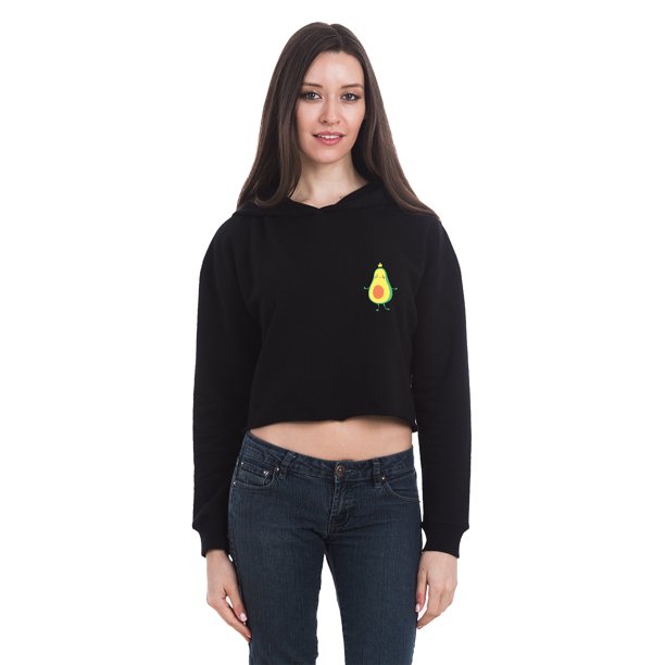 Crop Hoodie For Womens Crop Top Hoodie Avocado Crop Top Cropped Sweatshirt Tops For Women Avocado Hoodie Sweatshirt Womens Crop Tops Cropped Fleece Hoodie Walmart Com