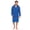 Blue, variant on Men Hooded Bathrobe For Men 100% Cotton Terry Bathrobes with Hood Towel Spa Robe
