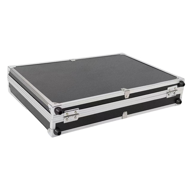 Estuche organizador para relojes con 18 ranuras, elegante accesorio, caja de almacenamiento a prueba de golpes para relojes. Negro