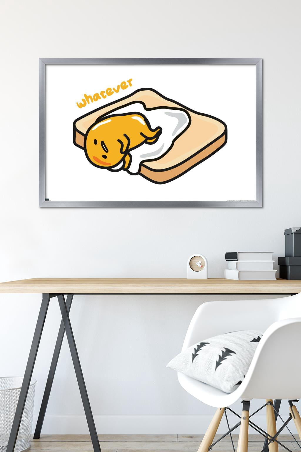 Gudetama - Whatever Wall Poster, 22.375" x 34" Framed