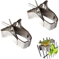 thumbnail image 1 of Soporte para comida para mascotas, Clips para jaula de pájaros y loros, alimentador de frutas y pájaros, soporte para comida para pájaros, jaula para loros, accesorios para canarios, 2 piezas oso de fresa Electrónica, 1 of 5