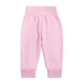 thumbnail image 2 of Htigea Baby Boys Gitls Toddler Jogger Pants Unisex Baby Clothes, Soft, Comfortable Cotton for Newborn and Toddler Pink,0 Months, 2 of 3