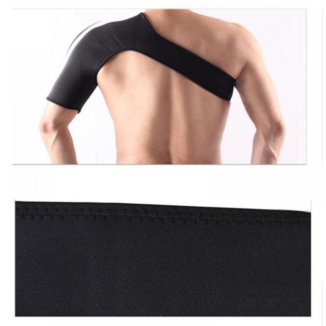 Shoulder Pain Sprains Sewing Shoulder Support Breathable Sports Single Shoulder Protector Brace Strap Belt