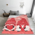 thumbnail image 5 of Bingfone Gnomes Hold The Letters LOVE Print Flannel Fleece Blanket Throw Blanket for Bed,Sofa,Couch,Travel,Camping(40"x30" ), 5 of 8