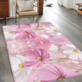 thumbnail image 2 of Spring Cosmos Area Rugs 4x6 ft Pink White Flowers Nature Plant Washable Rug Non Slip Indoor Carpet Absorbent Floor Mat for Living Room Bedroom Dining Room, 2 of 9