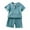 Light Blue, variant on WOYY Toddler Boys Cotton Linen Outfits Summer Short Sleeved Top Shorts Set, Sizes 2-3T