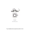 thumbnail image 5 of Luminaria Para Empotrar En Techo Spot Dirigible Base Para Foco MR16 GU5.3 50w Blanco Illux TH-4230.N, 5 of 5