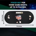 thumbnail image 2 of Feltectors Board Game Mat, Table Cover for Mahjong, Poker, Playing Cards, Tile Games, Dominoes 73 x 31.5 inch - Blue, 2 of 9