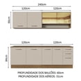 thumbnail image 2 of Cocina Integral Completa Modular Madesa Agata 240cm MC 01, 2 of 5