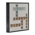 thumbnail image 3 of Stupell Industries Scrabble Bathroom Illustration, 24 x 24,Design by Longfellow Designs, 3 of 5