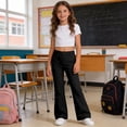 thumbnail image 3 of Mitankcoo Flare Pants for Girls High Waist Slim Bell Bottoms Casual Fashion Daily & Back to School 5-16Y, 3 of 5