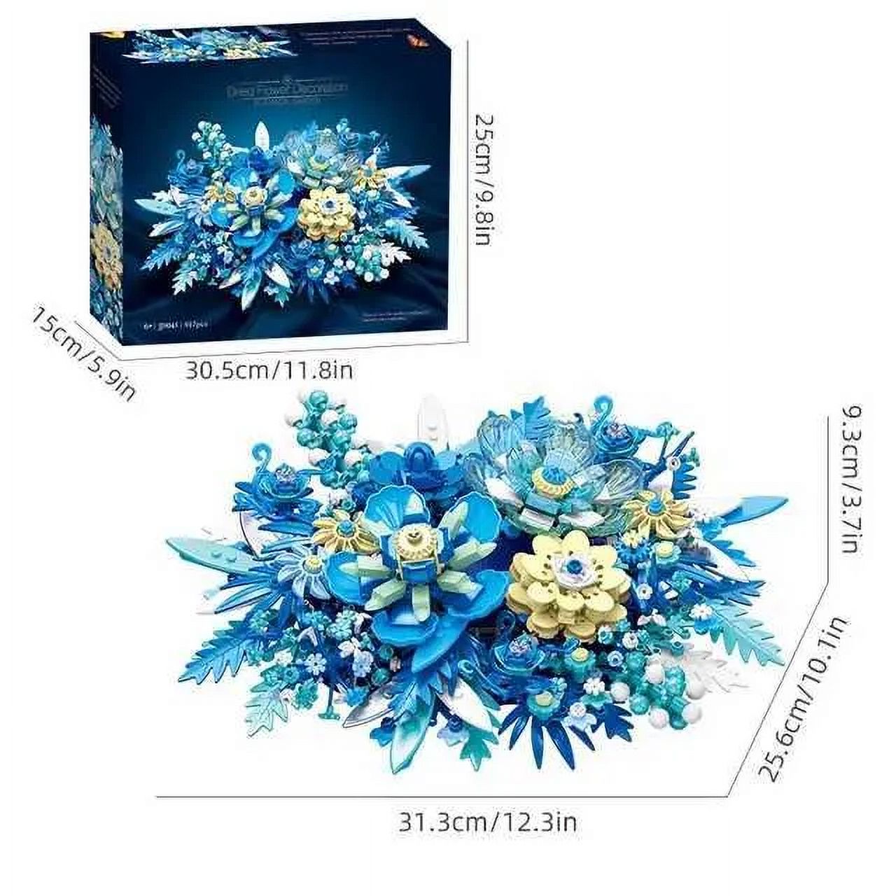 Blocks 917PCS Fantasy Eternal Flower Building Blocks Plant Flower Assembly Brick Creative Desktop Decoration Romantic Gift Children Toy 240120