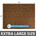 thumbnail image 3 of Drymate Original Cat Litter Mat, Contains Mess from Box for Cleaner Floors, Urine-Proof, Soft on Kitty Paws -Absorbent/Waterproof- Machine Washable, Durable (28”x36”)(Brown Stripe Tan Paw), 3 of 5