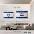 thumbnail image 4 of Elephant Stock Israel Flag Wall Art - Horizontal Multi Panel Canvas - Living Room Wall Decor - Flags Multi Panel - Blue And White Decor - 65" x 42", 4 of 8