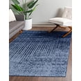thumbnail image 2 of Unique Loom Tapis d'Impression Del Mar Ombre 8' x 11' Rectangle Bleu/bleu Marine, 2 of 10