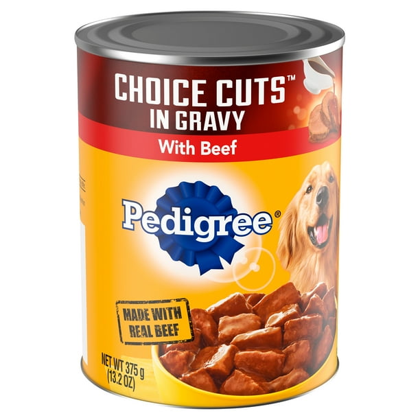 Pedigree Choice Cuts In Gravy Adult Canned Soft Wet Dog Food With Beef 13 2 Oz Can Walmart Com