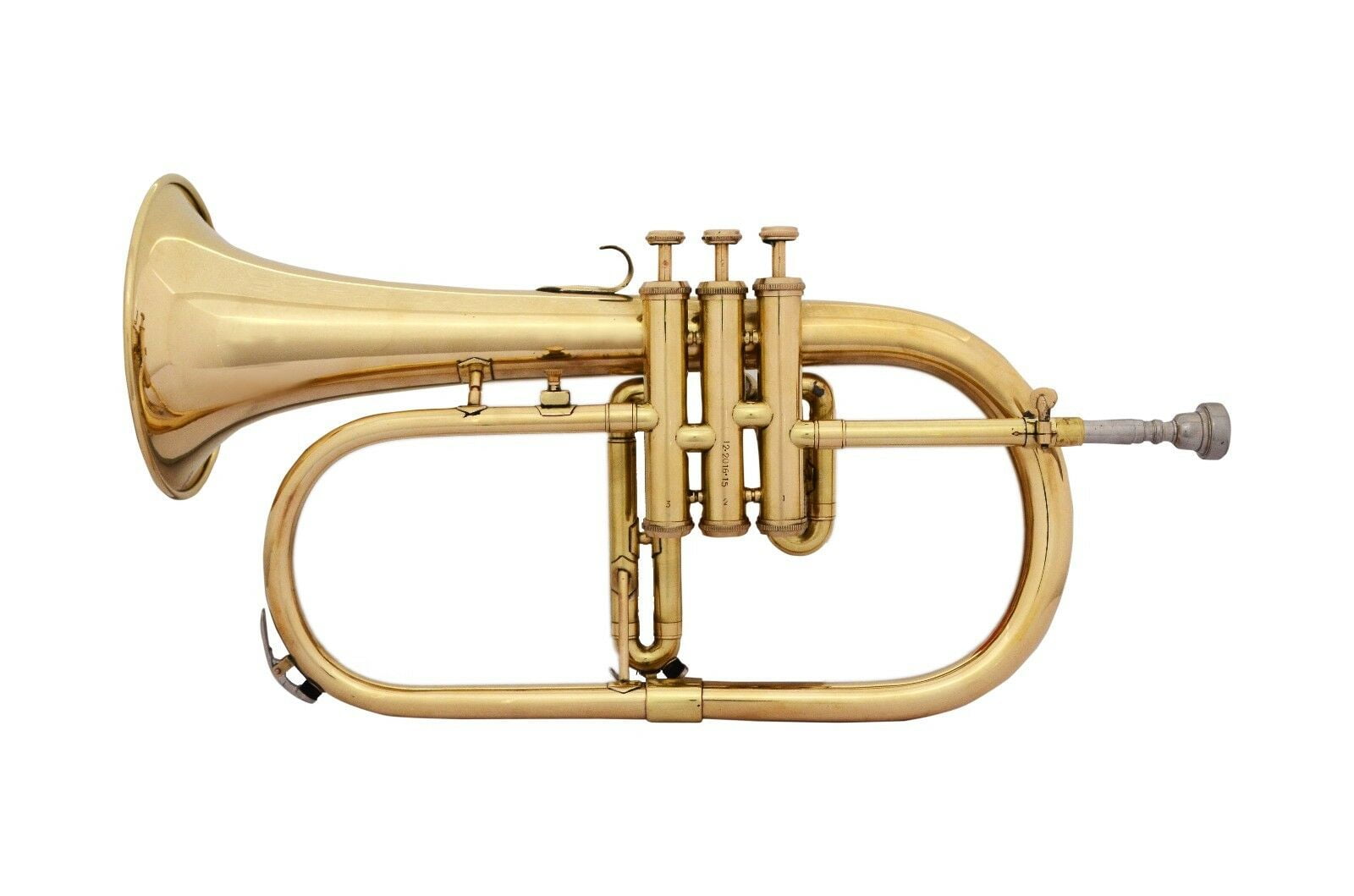 GREAT Flugelhorn 3 Valves Brass with Hard Case, Mouthpiece