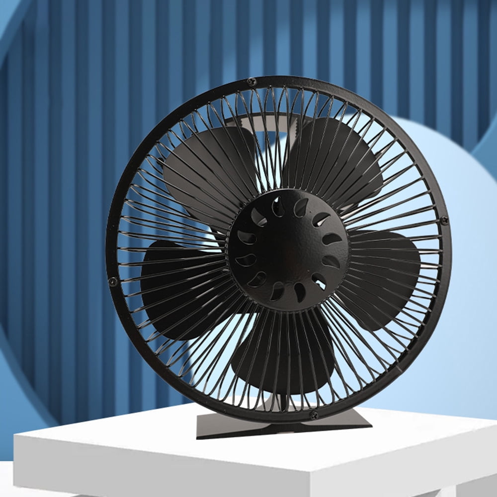 Saekor 6Blade Fireplace Wood Stove Fans Strong Powerful Stove Fan for