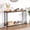 Rustic Brown 41.5", variant on Console Table Small Entryway Table Narrow Sofa Table with Glass Storage Shelves, 2 Tier Accent Couch Table Hallway Side Table for Entry Way Living Bedroom Home Office Small Space, Grey