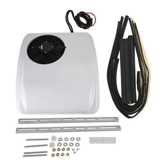 TOPTENG 2000W RV Air Conditioner Heat Pump Camper Non-Ducted Rooftop AC Unit Heater/Cooling with Remote Control