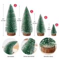 thumbnail image 3 of Mini árboles de Navidad Hommtina para decoración navideña (6 unidades, verdes), 3 of 7