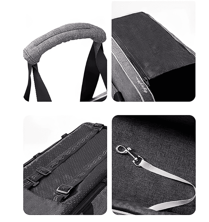 Pet Daily Kit Pet Car Seat for Center Console,Small Pet Booster Seat,Portable Pet Travel Carrier Bags for Dog Cat Puppy Car Seat on Car Armrest,Washable Dog Cat Booster Seat with Safety Tethers