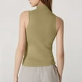 thumbnail image 4 of SAATLERI Women's Basic Sleeveless Turtlenecks Pullover Mock Neck Comfy Modal Slim Fit Spring Tops for Women Trendy 2025, 4 of 4