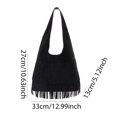thumbnail image 3 of Bolso Hombro Gamuza para Mujer Hobo Con Borlas Cierre Magnético (), 3 of 3