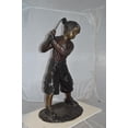 thumbnail image 5 of Nifao Young Boy Plays Golf Bronze Statue – Home Office Decor Sculpture, 19"L x 21"W x 45"H, 5 of 11